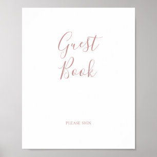 Undertecknande av Ro Guest Bok i Elegant Poster