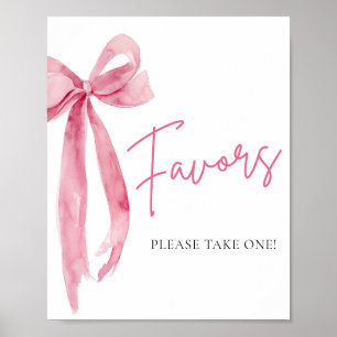 Undertecknande av  Rosa i Eleganten för vattenfärg Poster