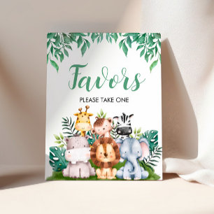 Undertecknande av Safari Animals-favoriter   Vild  Poster