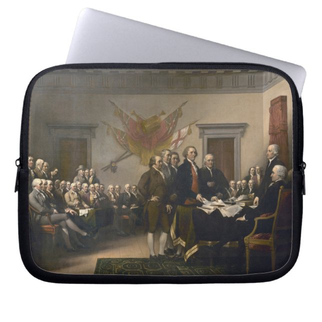 Undertecknande av självständighetsförklaringen den laptop sleeve (Framsidan)