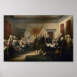 Undertecknande av självständighetsförklaringen poster