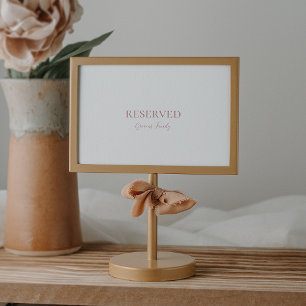 Undertecknande med enkel Elegant Ro Guld Reserved