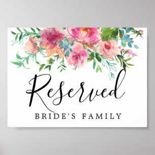 Undertecknande reserverad av DIY Rustic Rosa Blomm Poster