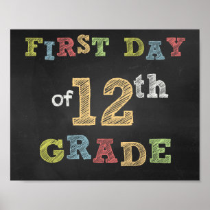 Undertecknandet av Klass i 12:e första dagen - Sch Poster