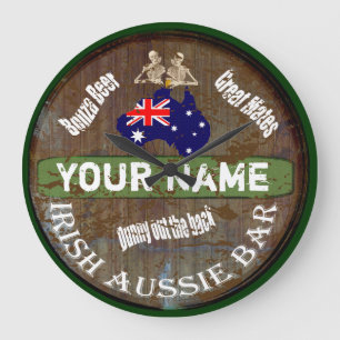 Undertecknar den irländska australiensiska puben stor klocka