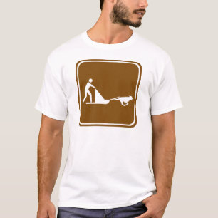 Undertecknar den sledding huvudvägen för hunden t-shirt