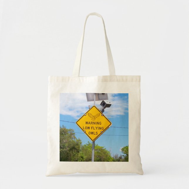 Undertecknar låga flygugglor för varning toto tygkasse (Framsidan)