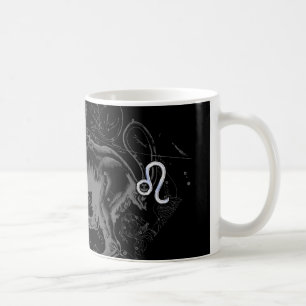 Undertecknar lik Leo för kromen Zodiac på Hevelius Kaffemugg