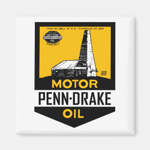 Undertecknar motorisk olja för den vintagePenn dr Magnet