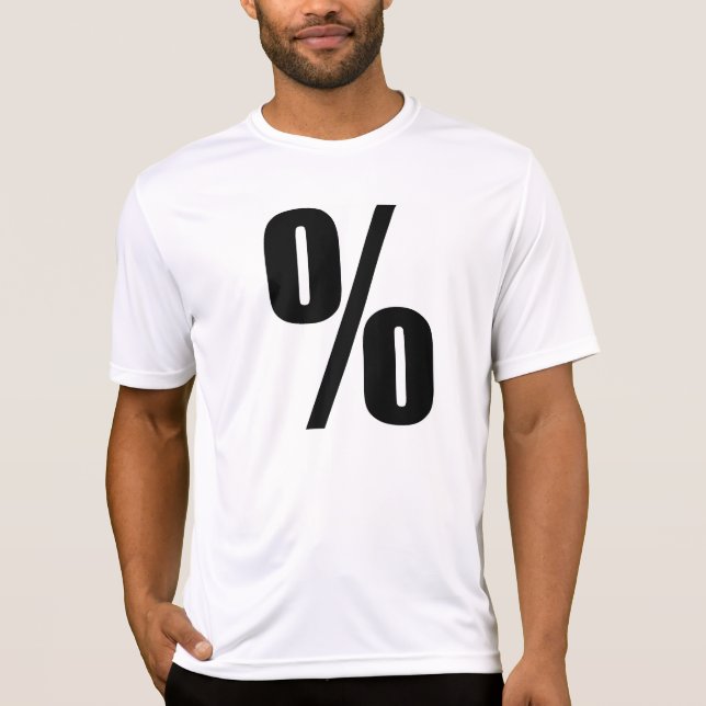 Undertecknar % procent procent 100% för t shirt (Framsida)