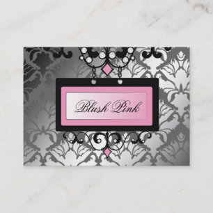 Undertecknar rodna rosa Boutique 311 den damastast Visitkort