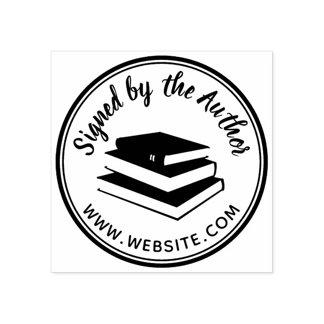 Undertecknat av författare Bok Marknadsföring Writ Stämpel (Tryck)