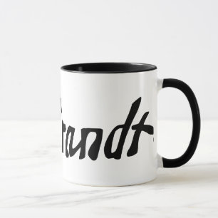 Undertecknat av Rembrandt Mugg