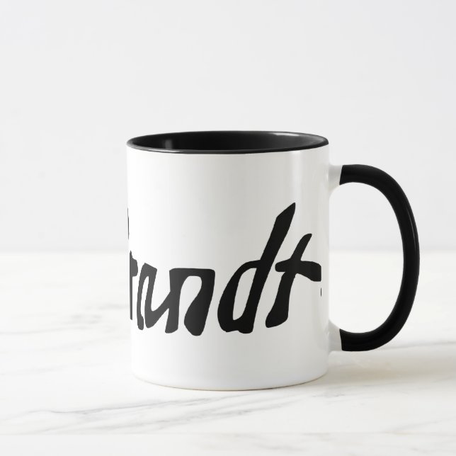 Undertecknat av Rembrandt Mugg (Höger)