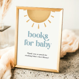 Undertecknet Boho Sunshine Baby Shower Bokar Poster