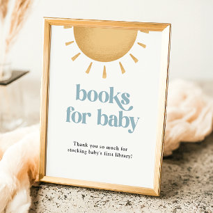 Undertecknet Boho Sunshine Baby Shower Bokar Poster