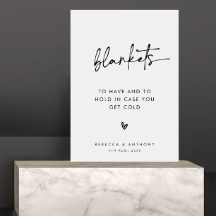 Undertecknet Bröllop i det moderna minimalistiska Poster