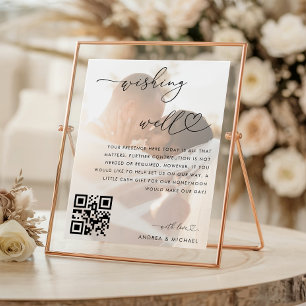 Undertecknet Bröllop i QR-koden för Honeymånfonden Poster