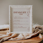 Undertecknet Dessert Pub Bröllop Poster<br><div class="desc">Dessert-tecknet från Pub kännetecknas av en boho stil med blommigt,  neutralt och beige färg.</div>