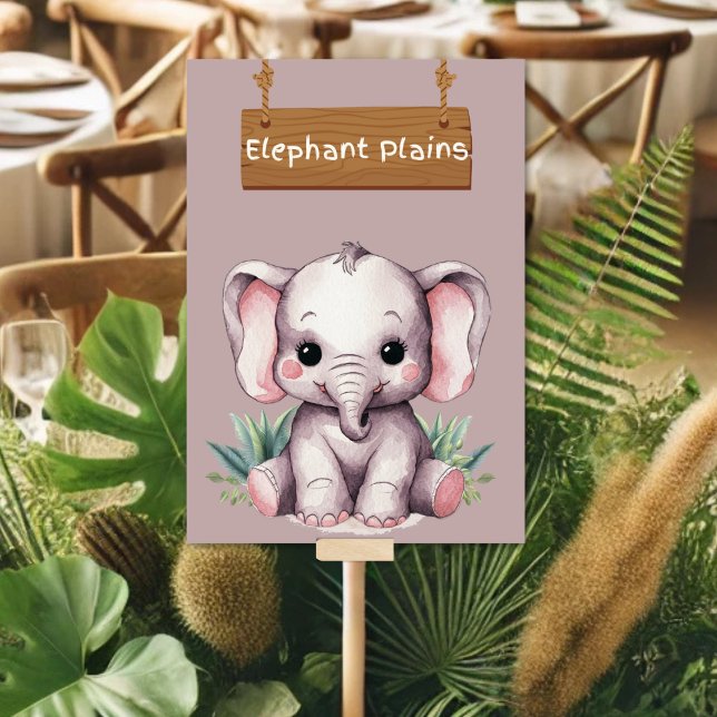 Undertecknet Elephant Plains Jungle Safari Bord Bordsnummer (Skapare uppladdad)