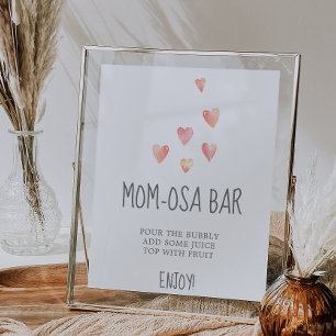 Undertecknet för Bebisduschen Mamma-osa Pub i vatt Poster