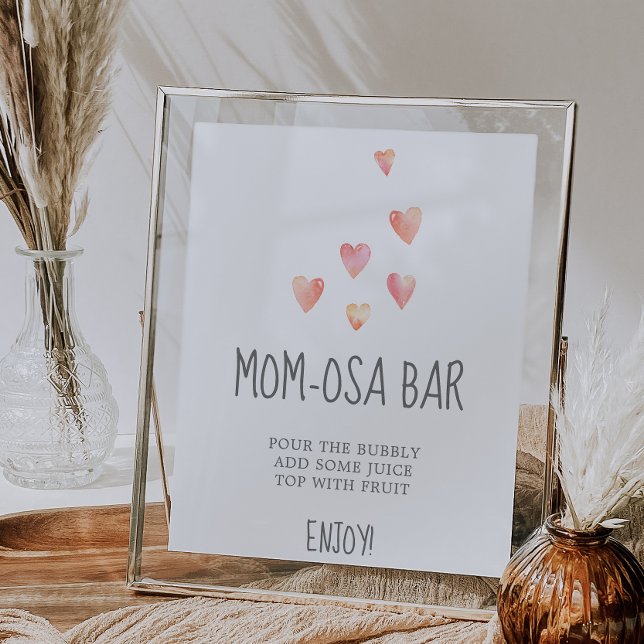 Undertecknet för Bebisduschen Mamma-osa Pub i vatt Poster (Skapare uppladdad)
