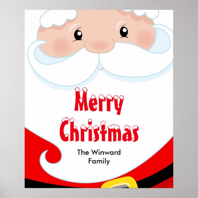 Undertecknet jultomten jul Party Poster (Framsidan)