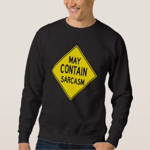 Undertecknet Kärlek Sarcasm (Sarkastic Caution) Lång Ärmad Tröja