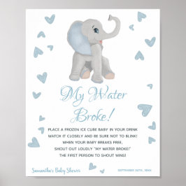 Undertecknet Min Fattiga Vatten-gammussla-babybaby Poster