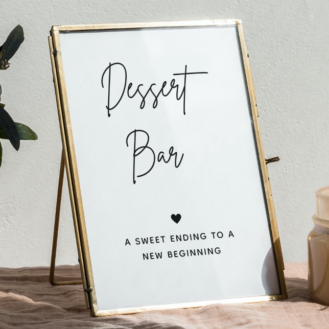 Undertecknet Minimalist Dessert Pub | Undertecknan Poster (Skapare uppladdad)