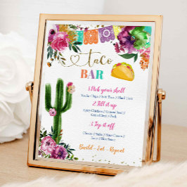 Undertecknet Pub i Mexikanska Taco Poster