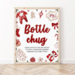 Undertecknet Red jul Winter Flaska Chug Baby Showe Poster<br><div class="desc">Undertecknet Red jul Winter Flaska Chug Baby Shower</div>