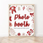 Undertecknet Red Winter jul Photo Booth Baby Showe Poster<br><div class="desc">Undertecknet Red Winter jul Photo Booth Baby Shower</div>