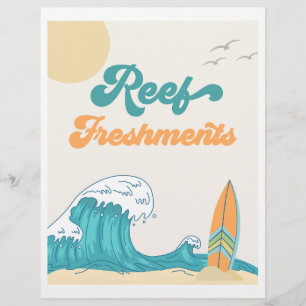 Undertecknet Reef Freshments Surfa Party Surfan