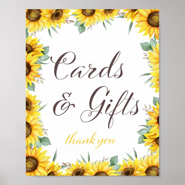 Undertecknet Solros Party Poster (Framsidan)