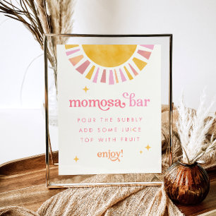 Undertecknet Solskensbabyskor Momosa Pub Poster