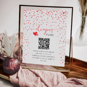 Underteckning av Pengarar Gift Baby Shower-skylt f Poster