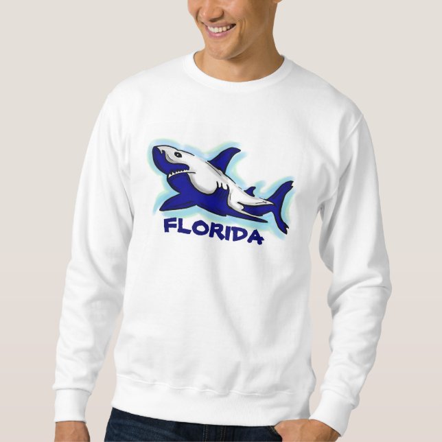 Undertema för blå haj unisex sweatshirt (Framsida)