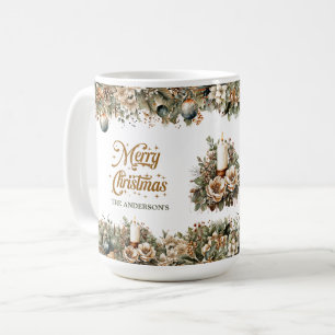 Undertoner med minimalistisk neutralt i grönt guld kaffemugg