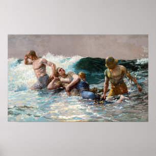 Undertow Winslow Homer Poster