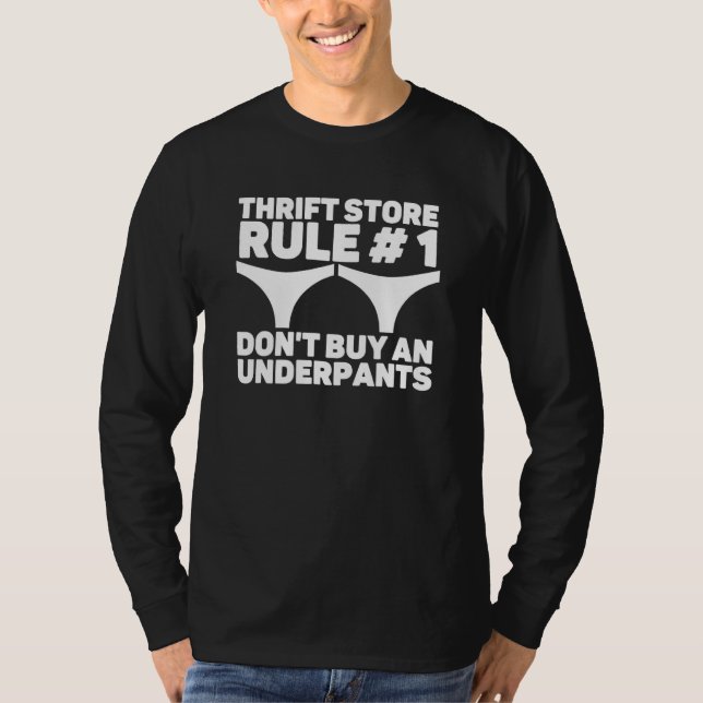 Undertröja Skämt Second Hand-butik Memes T Shirt (Framsida)