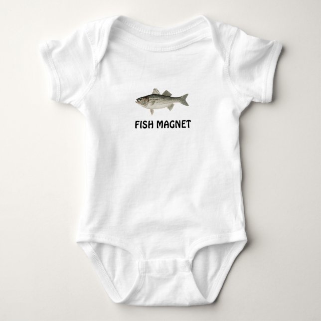 Undertröjor i Fish Magnet baby T Shirt (Framsida)