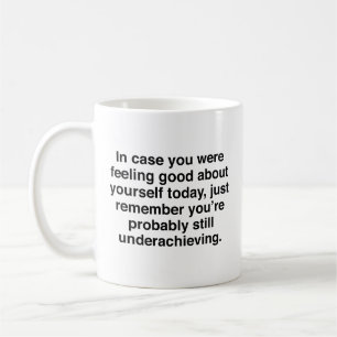 Underuppnående av kaffe Mugg