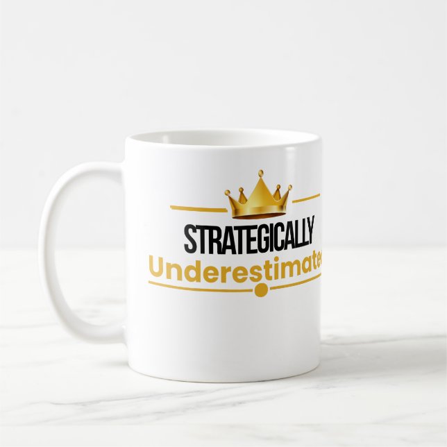 Undervärderad Tyst Självförtroende Citat Kaffemugg (Vänster)