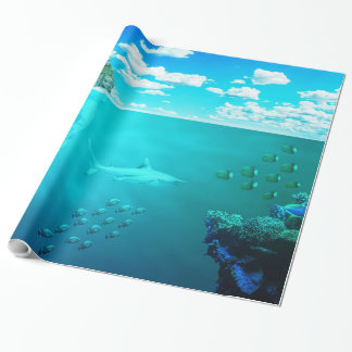 Undervatten 23 Omslagning Papper Presentpapper
