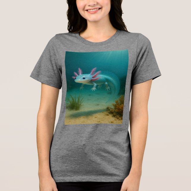  undervatten: Axolotl T Shirt (Framsida)