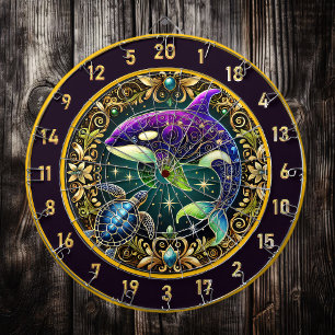Undervatten Elegance Orca Dartboard Decor Darttavla