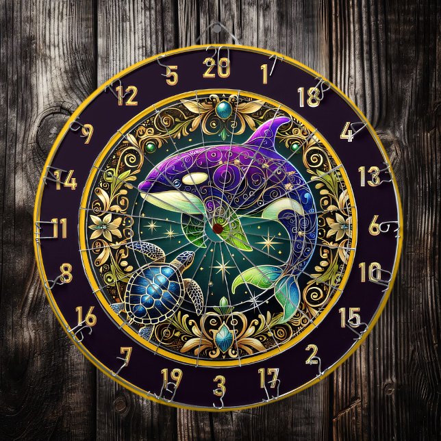 Undervatten Elegance Orca Dartboard Decor Darttavla (Skapare uppladdad)