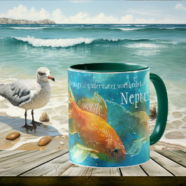 Undervatten Neptune Pisces Fish Mugg