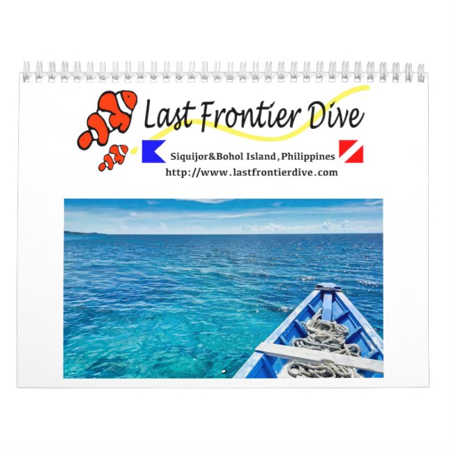 Undervatten till Siquijor S- L storlek Kalender (Omslag)